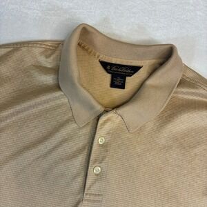 Brooks Brothers Mens XXL Performance Double Mercerized Cotton Polo Shirt Tan